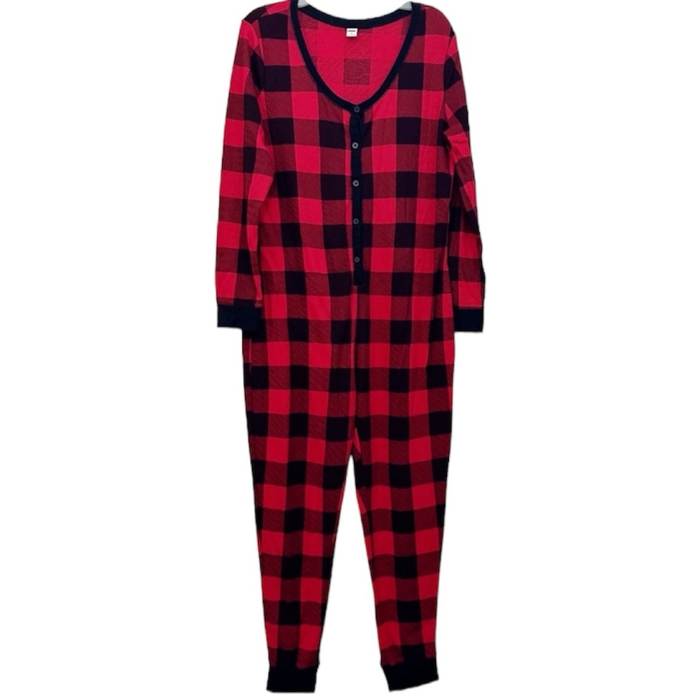 Old Navy Buffalo Plaid Sz XL‎ PJ One piece